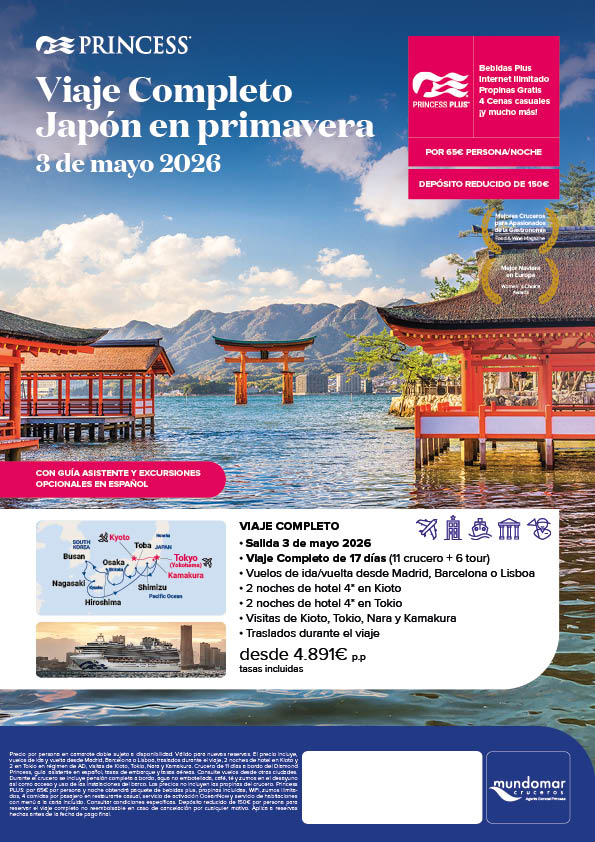 Viaje Completo Japón en Mayo 2026